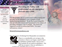 Tablet Screenshot of firstrespondersaz.com